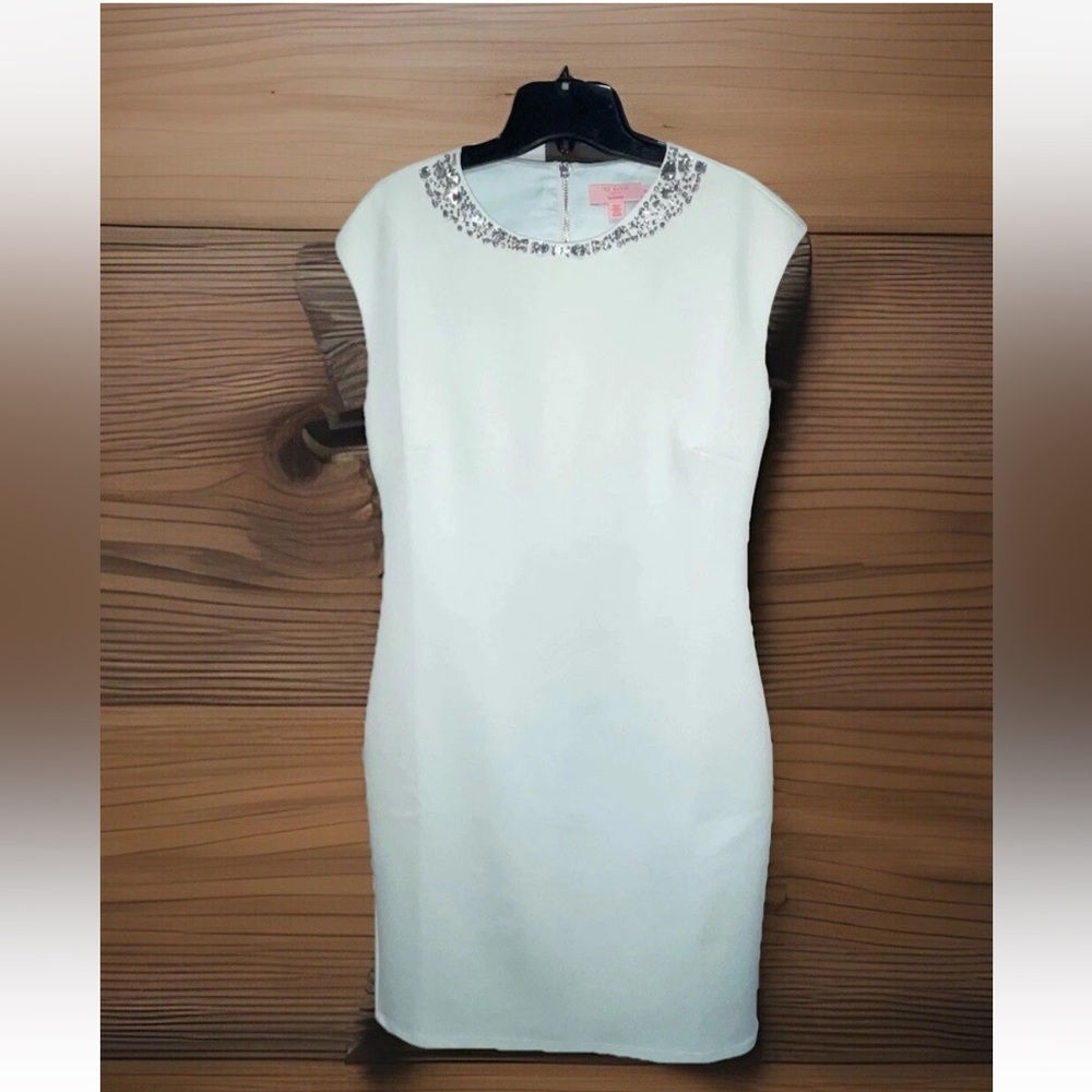 NWOT TED BAKER ice blue embellished collar dress. (check measurements for size)